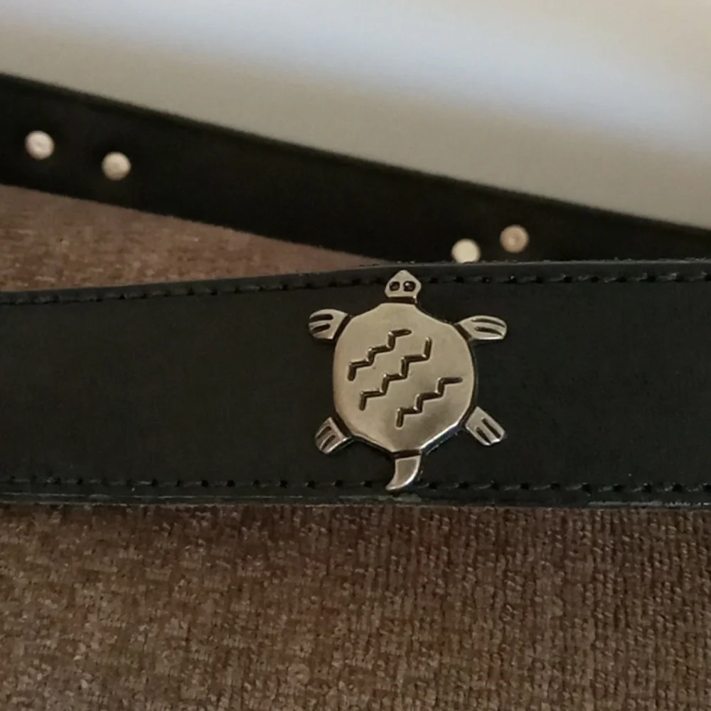 Wilson's American Brindle Southwest Style Black Leather Belt